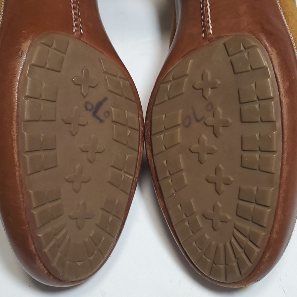 COLEHAAN SANDAL WITH CLOSED TOE SIZE 8 1/2 CARAMEL COLOR GOOD CONDITION - Picture 8 of 16